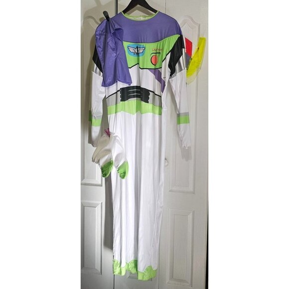 Buzz Lightyear Adult Costume With Wings Toy Story Halloween Disguise Mens L/XL 3